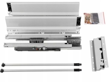 SZUFLADA SYSTEMBOX AMIX WYSOKA + RELING SZARA 500