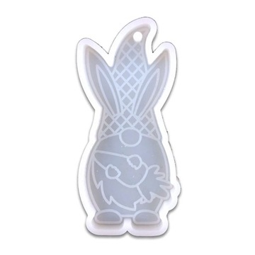 Wielkanoc Gnome królik brelok żywica epoksydowa formy DIY rzemiosło biżuter