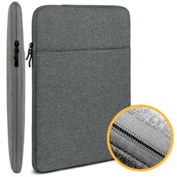 СУМКА-ЧЕХОЛ С КАРМАНОМ ДЛЯ НОУТБУКА MACBOOK PRO AIR 15 16 СЕРЫЙ