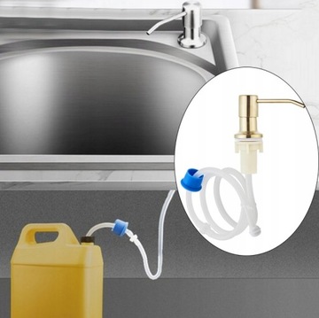 Дозатор жидкого мыла для раковины.