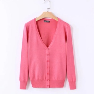 Sweater Knitted Cardigan Button Jacket 2024 Spring