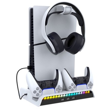 Подставка iPega Cooling Station RGB для Sony PS5 Slim