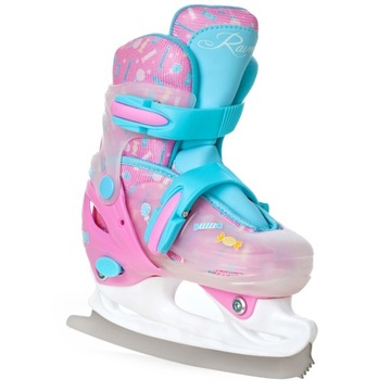 Роликовые коньки Регулируемые роликовые коньки 4в1 RAVEN Caramell 26-29 LED Wheel
