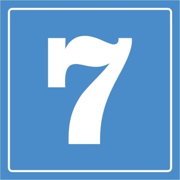 Nr.30 Cyfra 7 - TABLICA OSTRZEGAWCZA