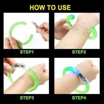 СВЕТЯЩИЙСЯ СВЕТОДИОДНЫЙ БРАСЛЕТ на выпускной, карнавал