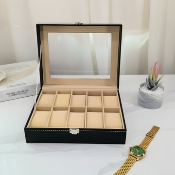 КОРОБКА-ОРГАНИЗАТОР ДЛЯ ЧАСОВ, 10 ШТ. КОРОБКА ДЛЯ ЧАСОВ В ПОДАРОК