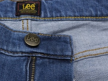 LEE DAREN ZIP FLY spodnie jeansowe DARK FREEPORT regular straight W33 L36