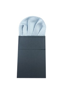 Szara Poszetka gotowa do marynarki kieszonki GROSZKI