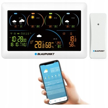 STACJA POGODOWA TUYA SMART BLAUPUNKT WS50WH APP