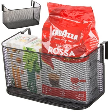 KOSZ KOSZYK ORGANIZER METALOWY ZAWIESZANY NA DRZWI PÓŁKA WISZĄCA KUCHENNA
