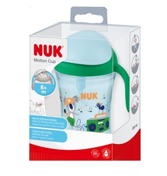 Nuk MOTION CUP Кружка-непроливайка с утяжеленной соломинкой