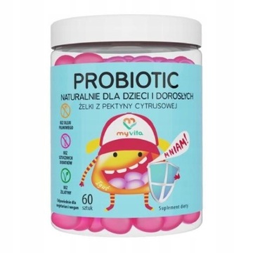 MYVITA Probiotic żelki dla dzieci dorosłych 60szt