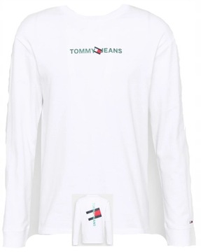 TOMMY Hilfiger Biały Klasyczny Longsleeve Męski XL