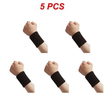1~15PCS Black Athletic Wristband Stylish High-performance Wrist Sweatband