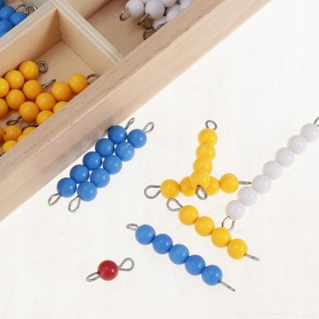 Монтессори 1-9 бусинок, лестница, обучающий счет