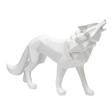 Nordic Wolf Rysunek Dzikie Zwierzęcy Model Rzemiosła Biały