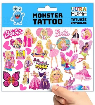 МОЮЩИЕСЯ ВРЕМЕННЫЕ ТАТУ ДЛЯ ДЕТЕЙ БАРБИ ДЛЯ ДЕТЕЙ ОРИГИНАЛЬНЫЕ ДИЗАЙНЫ