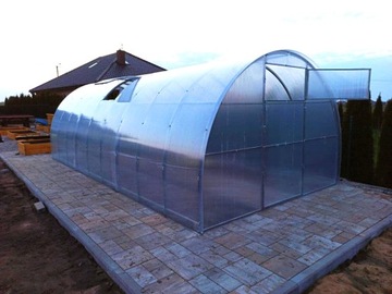 Szklarnia łukowa Afrodyta 3x6m z POLIWĘGLANU 6mm p40x20mm