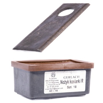 NÓŻ NOŻYK DO KOSIARKI ROTACYJNEJ 18 SZT GERLACH R 94x40x3 PACZKA
