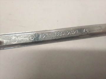 LIŠTA CHRÓM NÁRAZNÍKU PŘEDNÍ LEVÝ MERCEDES W211