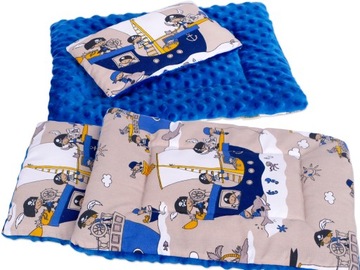 Постельное белье для кукол - постельное белье BOBO из минки и хлопка.