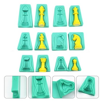 Шахматные наборы, желейная смола, шахматная форма, воск P