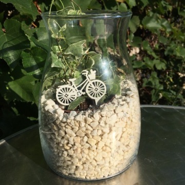 ДЕКОРАТИВНАЯ РОЗОВАЯ ЛЕСНАЯ БАНКА ДЛЯ ВЕЛОСИПЕДА 12 СМ 10 ШТ. ДЕКО ЦВЕТЫ