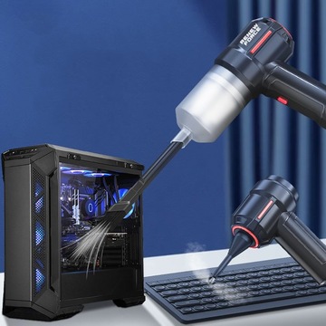 Беспроводной автомобильный пылесос с ручным фильтром Hepa МОЩНЫЙ 120 Вт + насадки