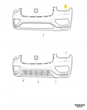 Zaślepka spryskiwacza lewego Volvo XC90 39825430