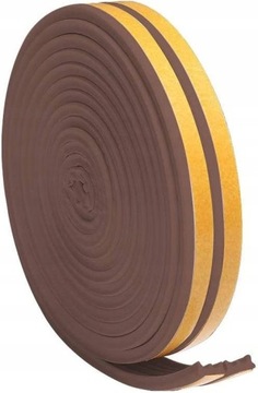 Уплотнитель для окон и дверей, профиль Е, 25 метров, КОРИЧНЕВЫЙ