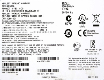 16-портовая KVM-серверная консоль HP AF618A 578713-001