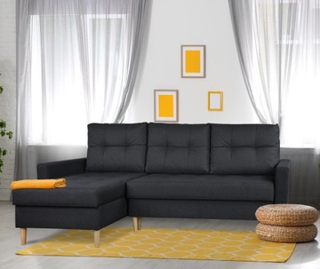 Nowoczesny Narożnik BRUNO - Sofa Narożna do Salonu - Rogówka - UNIWERSALNY