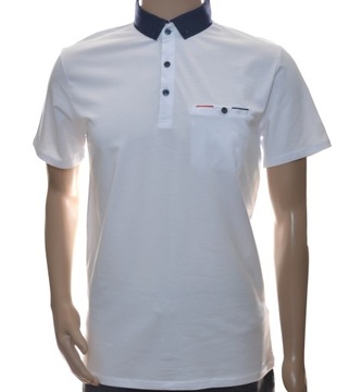 Męska bluzka koszulka t-shirt polo ze znaczkiem XL