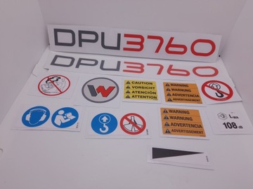 Zestaw naklejek do zagęszczarki DPU3760
