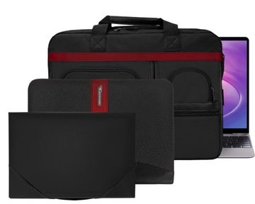 Мужская и женская сумка для ноутбука 17 дюймов KOCHMANSKI, черная