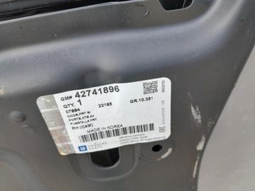CHEVROLET SPARK 17- DVEŘE PRAVÉ PŘEDNÍ ORIG.