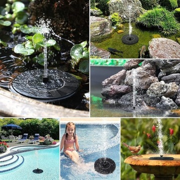 ПЛАВАЮЩИЙ ФОНТАН SOLAR GARDEN 16 см, ПЛАВАЮЩИЙ В НОЖКУ БАССЕЙНА + ФИЛЬТР