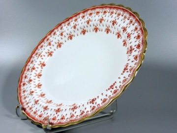 Королевское блюдо Fleur De Lys Red Spode