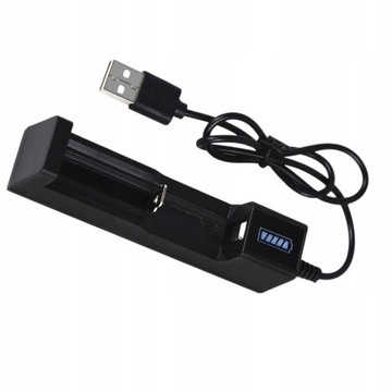 18650 Etui z ładowarką Pojedyncze gniazdo USB
