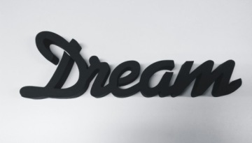 Комбинированная надпись Dream-dream 3D украшение 12х38см