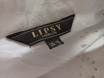 LIPSY LONDON BLUZKA koszula haftowana retro 40