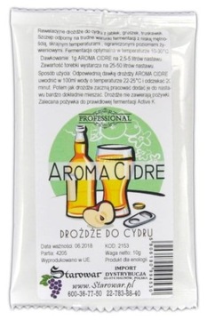Cydr drożdże AROMA CIDRE 10g cider NA 25 - 50L