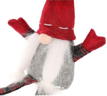 РОЖДЕСТВЕНСКИЙ УКРАШЕНИЕ ФИГУРКА СИДЯЩИЙ СЛОН, ДЕКОРАТИВНЫЙ ГНОМ 20+10СМ