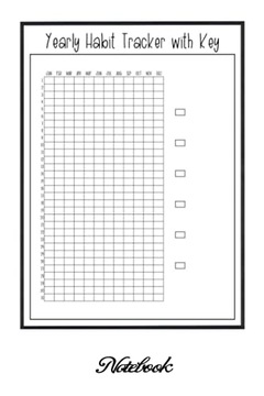 PITTS, GEROLDNotebook - Yearly habit Tracker With Key Journal: Habit Tracke