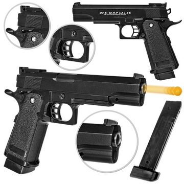 МЕТАЛЛИЧЕСКИЙ ПИСТОЛЕТ C6 COLT ASG РЕПЛИКА 6 ММ ШАРЫ