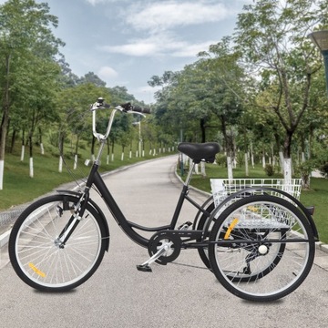 24-ДЮЙМОВЫЙ 6-СКОРОСТНОЙ ВЕЛОСИПЕД ДЛЯ ВЗРОСЛЫХ С ЛАМПОЙ