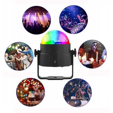 RGB СВЕТОДИОДНАЯ ЛАМПА ДЛЯ ВЕЧЕРИНКИ DISCO BALL С ДИСТАНЦИОННЫМ УПРАВЛЕНИЕМ