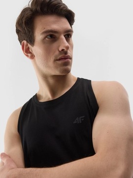 4F МУЖСКАЯ ФУТБОЛКА БЕЗРУКАВОВ БОКСЕР TSLEM076 ЧЕРНАЯ XXL