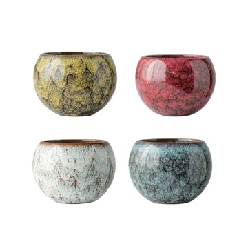4 sztuki ceramicznych filiżanek do napojów i napojów Vintage