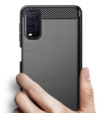 PANCERNE Etui KARBON TPU Case do Vivo Y11s / Y20s